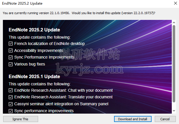 文献软件Endnote2025英文特别版+安装教程插图6