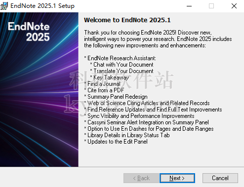 文献软件Endnote2025英文特别版+安装教程插图1